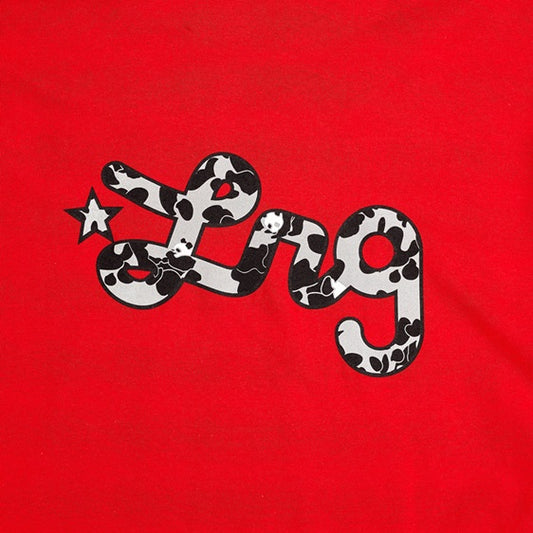 MORE PANDA SCRIPT TEE Red (PANDA LEGACY)