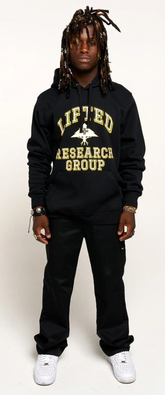 ORGANIZED RESEARCH HOODIE Black (LIFTED LEADERS 1947)