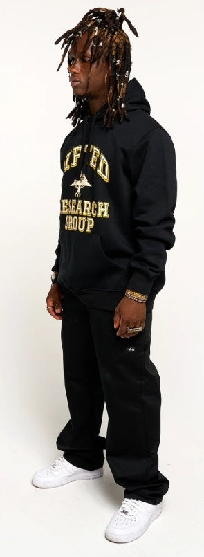 ORGANIZED RESEARCH HOODIE Black (LIFTED LEADERS 1947)