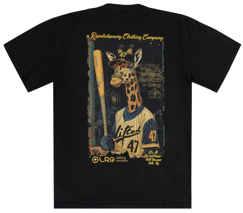 GIRAFFE DUGOUT SS TEE Black (LIFTED LEADERS 1947)