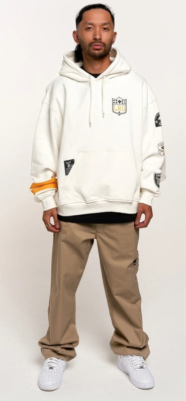 TIME CHAMPIONS PULLOVER HOODIE Cream (LIFTED LEADERS 1947)